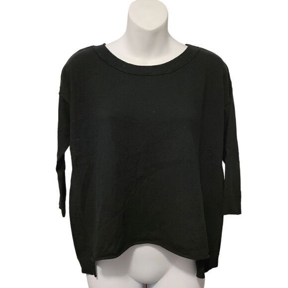 2/$20 American Eagle Outfitters Black Plain Sweater Size: XS - Picture 1 of 4